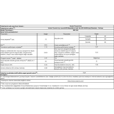 Regal Bm 310 3 Programlı Bulaşık Makinesi 7