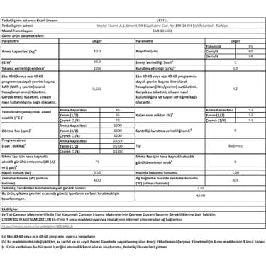 Regal CMI 101203 10 kg 1200 Devir Çamaşır Makinesi 3