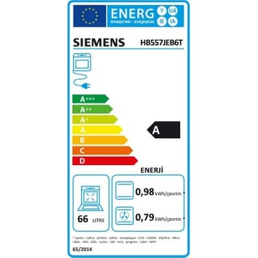 Siemens HB557JEB6T Siyah Ankastre Fırın 4