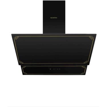 Kumtel Rustik Siyah Cam Davlumbaz 2