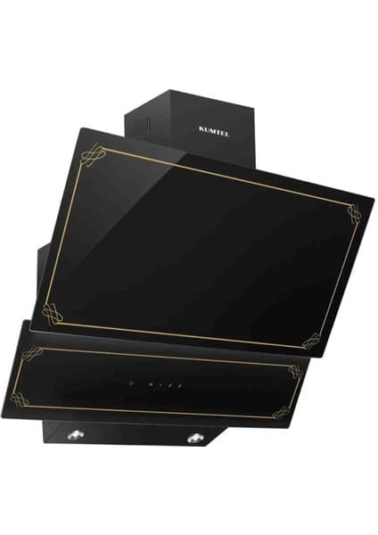Kumtel Rustik Siyah Cam Davlumbaz