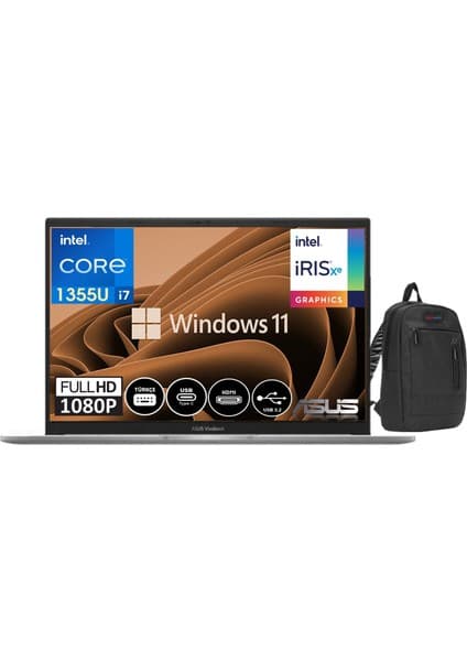 Asus Vivobook 15 13.nesil Core I7 1355U 40GB 1tb SSD 15.6\