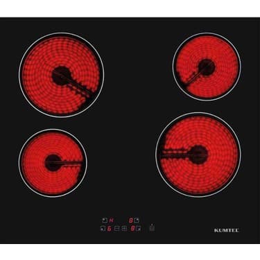 Kumtel Ankastre Elektrikli Ocak ve Cam Davlumbaz Seti 2