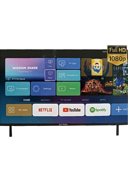 ElectroMaster ETV-332 32" 81 Ekran Uydu Alıcılı Full HD Smart LED TV