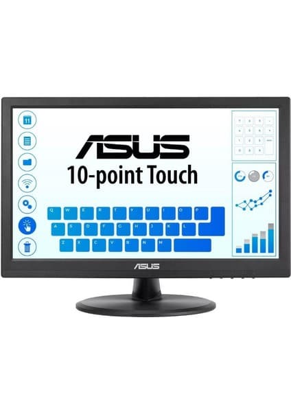 Asus 15.6 Asus VT168HR 5ms 60MHZ 1xvga 1xhdmı Wxga 1366X768 Flıcker-Free Düşük Mavi Işık Dokunmatik Ekran