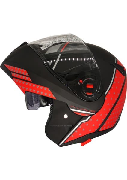 Free-M Magnus 961 Güneş Vizörlü Çeneden Açılır Kask 6