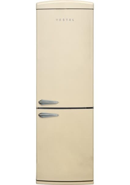 Vestel Retro NFK37201 Bej F Enerji Sınıfı 366 Lt Buzdolabı