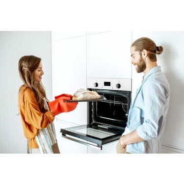 İtimat AF550 70LT Turbo Fan Dijital Ankastre Fırın Beyaz 3