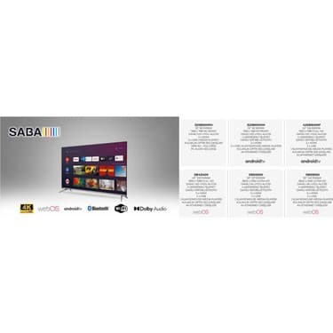 Saba SB43400 43" 109 Ekran Dahili Uydu Alıcılı Full HD Smart LED TV 4