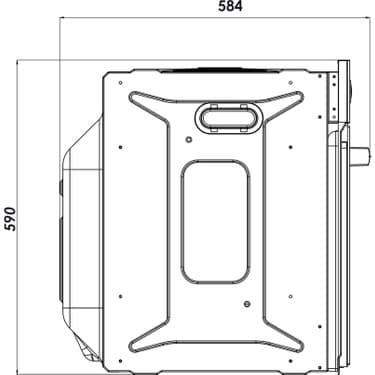 Kumtel Digital Beyaz Ankastre Fırın 8 Programlı B66 - Sf2 (Ddt) 3
