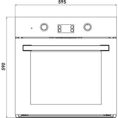 Kumtel Digital Antrasit (Gri) Ankastre Fırın 8 Prog. B66 - Sf2 (Ddt) 3