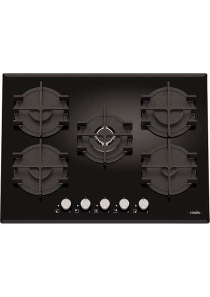 Vinola MOG.7110.111.01 Doğalgazlı Siyah Ankastre Cam Ocak