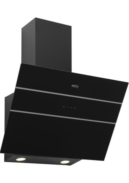 Esty 3473 Plus 60 cm Dekoratif Cam Davlumbaz