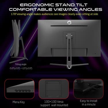 Gameon 28" IPS 4K UHD 144Hz 2.1 HDMI Siyah Oyuncu Monitörü 3