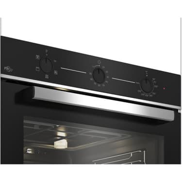 Beko BFC 321 S Ankastre Fırın - Fitfry Teknolojili, Siyah, 72 L, Mekanik Programlanabilir Saat 3