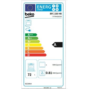 Beko Bfc 220 Hb Ankastre Fırın (Buharlı Temizleme Özelliği) 5