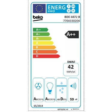 Beko BDE 6072 B Duvar Tipi Davlumbaz 5