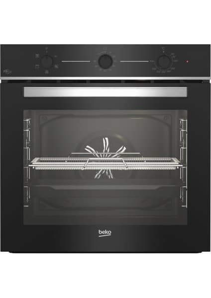 Beko BFC 321 S Ankastre Fırın - Fitfry Teknolojili, Siyah, 72 L, Mekanik Programlanabilir Saat
