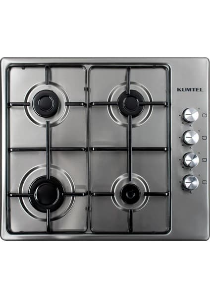 Kumtel KO-420 / 430 F Inox 4 Gözü Gazlı Setüstü Ocak LPG