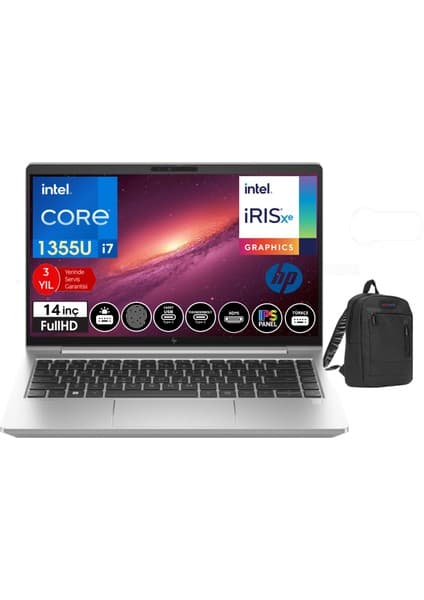 Hp Elitebook 640 G10  Intel Core I7 1355U 8gb 512GB SSD 14\