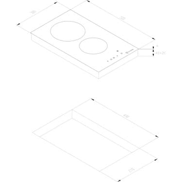 thor Teka Thor Kbc 32700 Tcs 2 Gözlü Elektrikli Ankastre Ocak(Teka Türkiye Garantili) 3