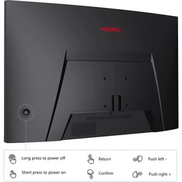 Koorui 27" 27E6QC 27" 144Hz 1ms Va Qhd (Hdmı, Displayport) Curved Monitör 4