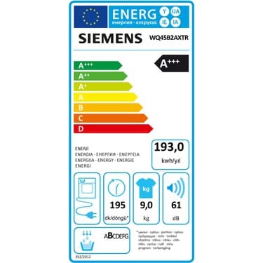 Siemens iQ500 WT7WH460TR  9 kg Isı Pompalı Kurutma Makinesi 4