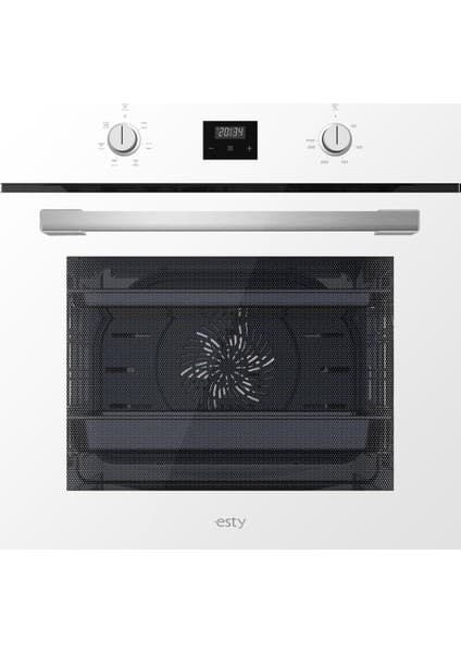 Esty AEF6603W02 Beyaz Cam Ankastre Fırın - Dijital Kontrollü, 6 Fonksiyonlu