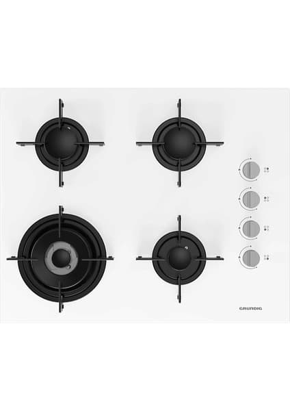Grundig Grundıg Gıgl 622410 W Woklu Ankastre Cam Ocak Beyaz