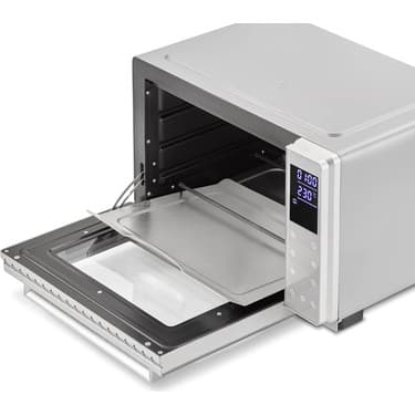 Caso Fırın, 3 Seviye, Izgara, 26 L, Çıkarılabilir Paslanmaz Çelik Kırıntı Çekmecesi 2