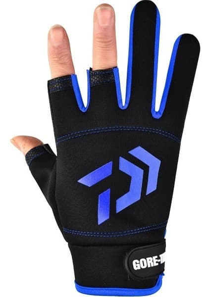 Jiuyue Balıkçılık Eldivenleri Açıkta Üç Parmaklı Açık Hava Sporları Yarım Parmaklı Eldivenler (Yurt Dışından)