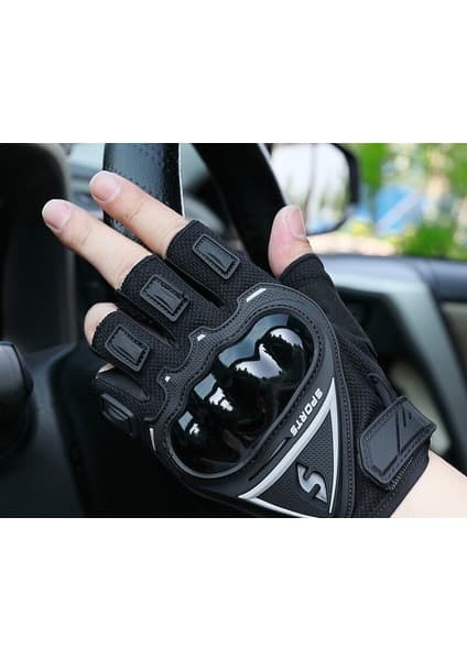 Jiuyue Açık Hava Sporları Yarım Parmak Eldiven - Bisiklet ve Motosiklet İçin 4