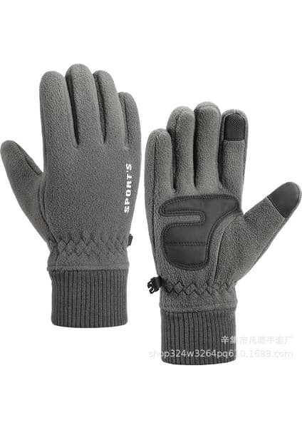 Jiuyue Çiftler İçin Kış Bisikleti Artı Kadife Dokunmatik Ekranlı Spor Eldivenleri 3