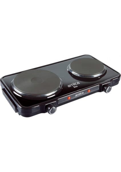 Arnica Ikili Elektrikli Ocak Duo GH25040 Siyah