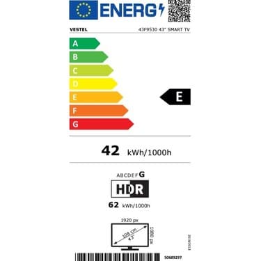 Vestel 43F9530 43" 109 Ekran Dahili Uydu Alıcılı Full HD Smart LED TV 4