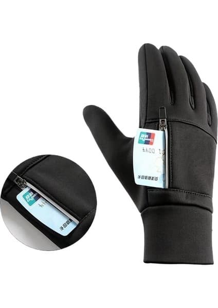 TY7i Kış Açık Sürme Polar Motosiklet Sıcak Eldivenler (Yurt Dışından)