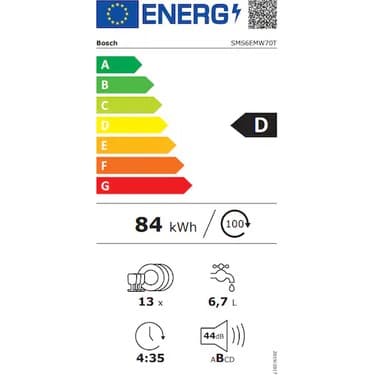 Bosch Serie 6 Solo Bulaşık Makinesi 60 cm Beyaz 6