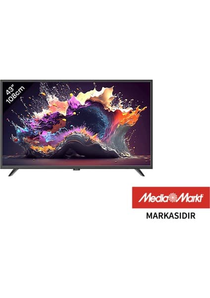 Peaq PQ43DAL540 43" 109 Ekran Uydu Alıcılı 4K Ultra HD Smart LED TV 3