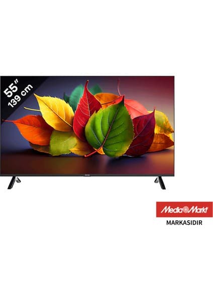 Peaq PQ55FMN25 55" 139 Ekran Uydu Alıcılı 4K Ultra HD Smart LED TV