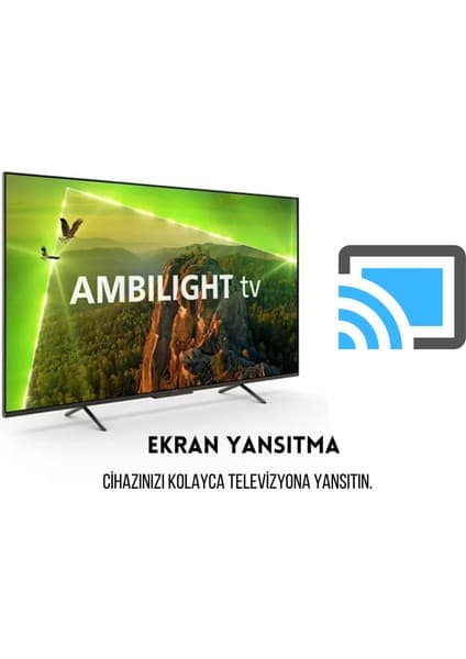 Philips 55PUS8118 55" 139 Ekran Uydu Alıcılı 4K Ultra HD Smart LED TV 7