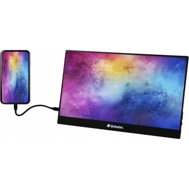 Verbatim 14" Full HD IPS + HDR Ekran / Freesync / Entegre Hoparlörlü 60 Hz / 6ms Taşınabilir Monitör - PM-14 (49590) (Neopren Koruyucu Kılıf Dahil) 4