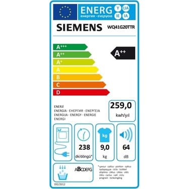Siemens WT00H200TR 8 KG Isı Pompalı Kurutma Makinesi 5