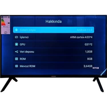 Rose ATV-332 32" 81 Ekran Dahili Uydu Alıcılı HD Ready Smart LED TV 5