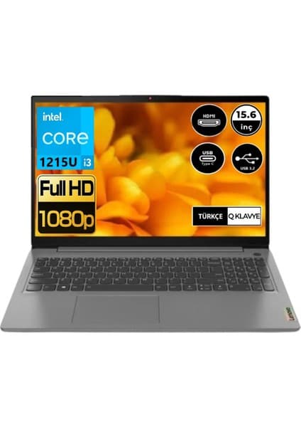 Lenovo Ideapad 3 15IAU7 Intel Core I3 1215U 16GB 256GB SSD Windows 11 Pro 15.6\