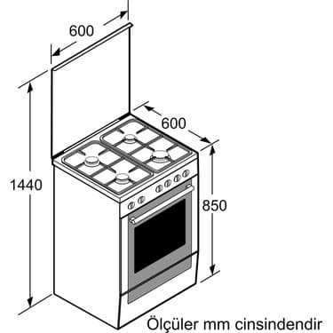 Bosch Serie | 6 HXR390H29T Tam Boy Turbo Fırın 5