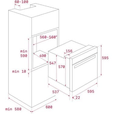 Teka Siyah Ankastre Set ( Atv 60 -Gbc 64002-HLB 840 Ss Bk-Ml 820 Bıs ) 4