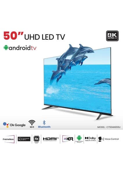 Conti CT50AN100U 50" 127 Ekran Uydu Alıcılı Full HD Smart LED TV