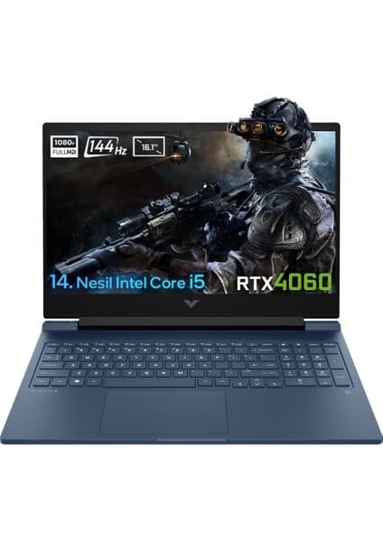HP Victus 16-R1057NT 9J260EA Intel Core i5-14500HX 16GB DDR5 1TB SSD RTX4060 8GB 16.1 inç 144 Hz Full HD Freedos Gaming Laptop