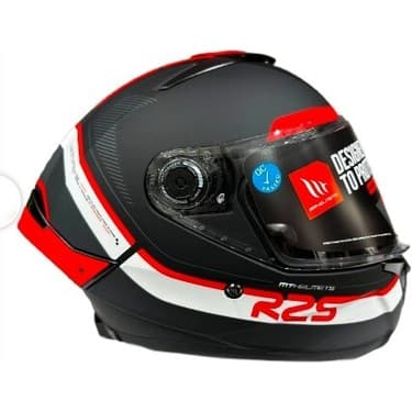 MT Thunder 4 Sv R25 B5 Şeffaf Vizör Kask Kırmızı Mat Siyah 2