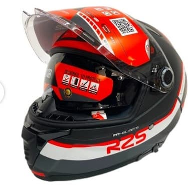 MT Thunder 4 Sv R25 B5 Şeffaf Vizör Kask Kırmızı Mat Siyah 5